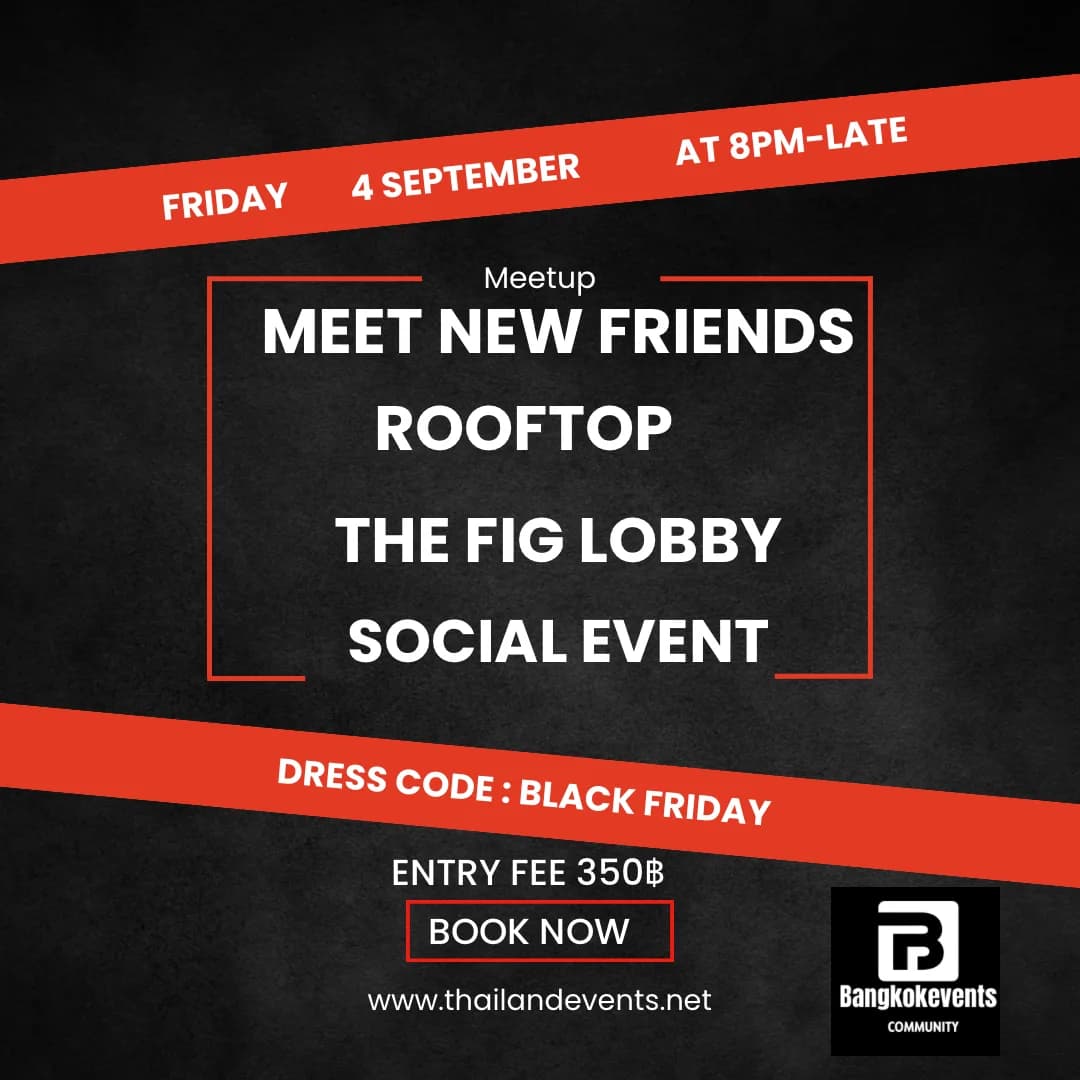 Social meetup Friday at rooftop