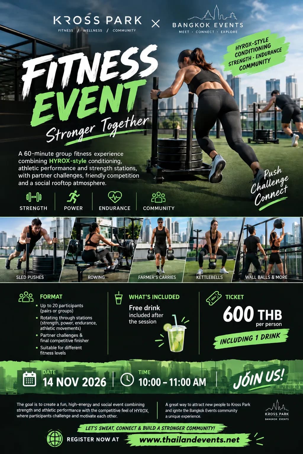Event Concept: HYROX-Style Fitness Challenge